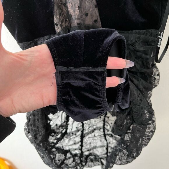 For Love and Lemons Jourdan Lace Mesh Mini Dress Size Medium NEW NWT - Picture 6 of 9